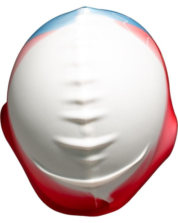 Gorro de Natación Cressi Swift Blanco/Rojo/Azul | Silicona Hipoalergénica para Niños - Image 3